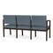Lesro Lenox 3 Seat Tandem Seating W/ Arms, 65 in W 26 in L 31.5 in H LW3103 - alternate 2